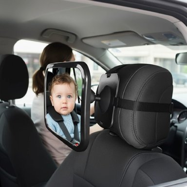 ESPEJO RETROVISOR MUNDO ONLINE NEGRO BEBE NIÑO - 5