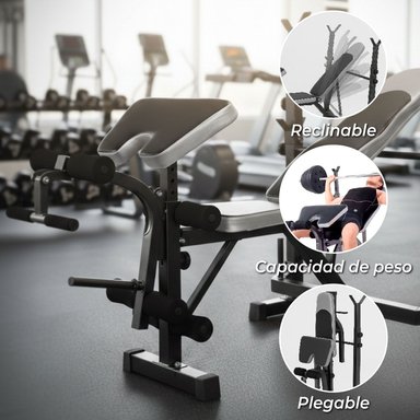 PRESS BANCA ABDOMINAL INCLINABLE Y DECLINABLE + BANCO SCOTT - 4