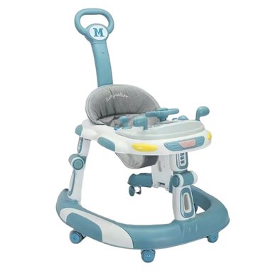 ANDADOR CAMINADORA BEBE PLEGABLE AUTITO CON SONIDO -CELESTE - 1
