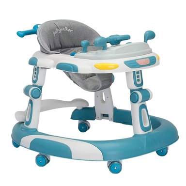 ANDADOR CAMINADORA BEBE PLEGABLE AUTITO CON SONIDO -CELESTE - 4