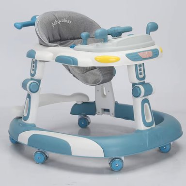 ANDADOR CAMINADORA BEBE PLEGABLE AUTITO CON SONIDO -CELESTE - 6