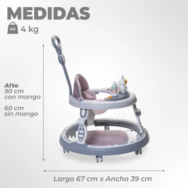 ANDADOR CAMINADORA BEBE PLEGABLE ASTRONAUTA CON SONIDO - 3