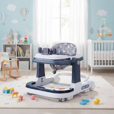 ANDADOR CAMINADORA CAMION MUSICAL BEBE ANTICAIDA STYLISH -AZUL - 2