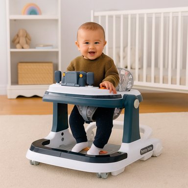 ANDADOR CAMINADORA CAMION MUSICAL BEBE ANTICAIDA STYLISH -AZUL - 8
