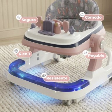 CAMINADORA ANDADOR BEBE CAMION MUSICAL ANTICAIDA STYLISH - ROSA - 4