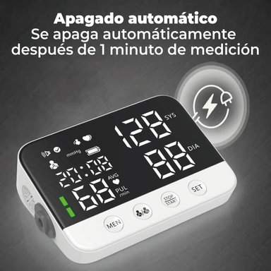 TOMA PRESION TENSIOMETRO MEDIDOR PRESION ALTAVOZ RECARGABLE - 5