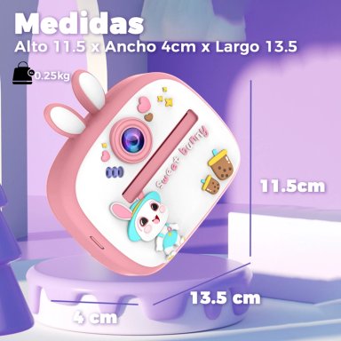 CAMARA DIGITAL INSTANTANEA MINI IMPRESORA TERMICA NIÑOS - 2