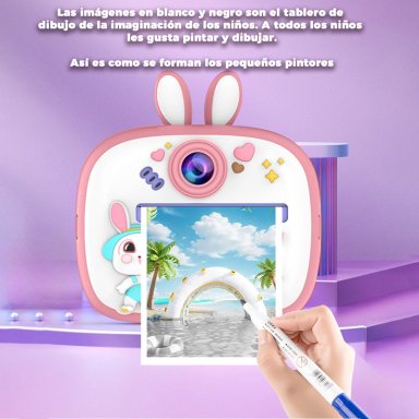 CAMARA DIGITAL INSTANTANEA MINI IMPRESORA TERMICA NIÑOS - 3