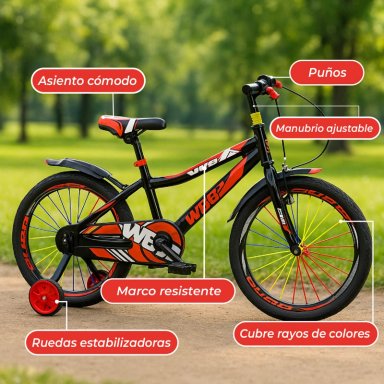 BICICLETA NIÑO INFANTIL MONTAIN BIKE MTB CON RUEDAS ARO 16 - 6