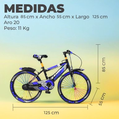 BICICLETA NIÑO INFANTIL MONTAIN BIKE MTB CON RUEDAS ARO 20 - 2