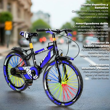 BICICLETA NIÑO INFANTIL MONTAIN BIKE MTB CON RUEDAS ARO 20 - 3