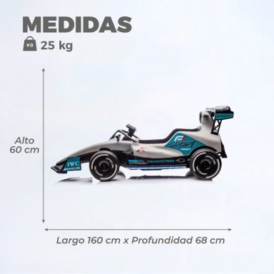 AUTO ELE CTRICO INFANTIL TIPO FORMULA 1 FERRARI - 4