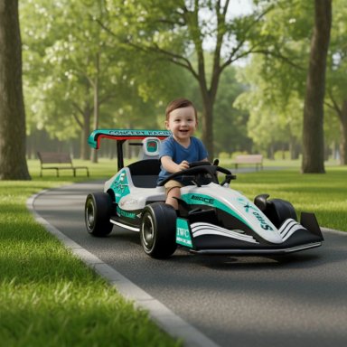 AUTO ELE CTRICO INFANTIL TIPO FORMULA 1 FERRARI - 5