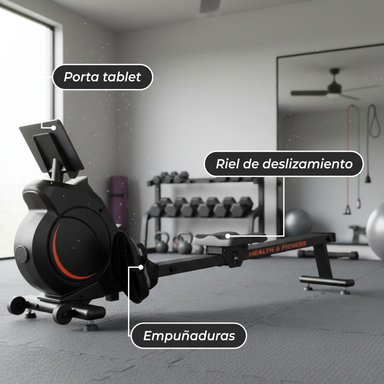 MAQUINA DE REMO BOGADORA REMADORA FITNESS H-181 - 5