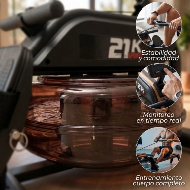 MAQUINA DE REMO BOGADORA REMADORA FITNESS 21K - 5