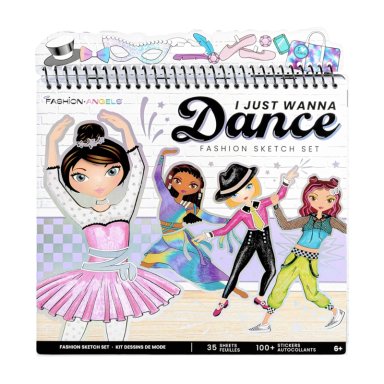 CUADERNO PORTAFOLIO DISEÑAR BAILE STICKERS FASHION ANGELS - 2