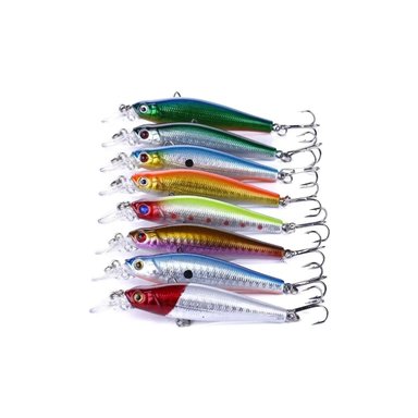 SEÑUELOS DE PESCA PUNTOSTORE DE 8CMS CORVINA KIT 10 UNIDADES PS - 1