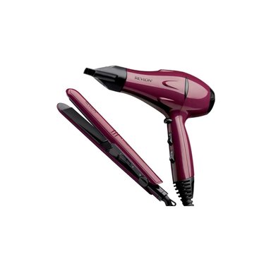 COMBO SECADOR DE CABELLO REVLON 2000 W ALISADOR VIAJE PS - 1