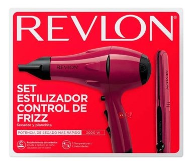 COMBO SECADOR DE CABELLO REVLON 2000 W ALISADOR VIAJE PS - 2