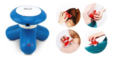 MASAJEADOR DBLUE PORTÁTIL A PILAS O CONEXIÓN USB AZUL PS - 3
