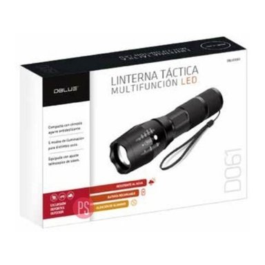 LINTERNA LED TÁCTICA CON 5 MODOS DE ILUMINACIÓN - PS - 2