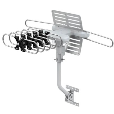 ANTENA TV CON MOTOR 360 GRADOS VHF UHF HD CON CONTROL - PS - 1