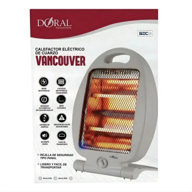 CALEFACTOR CUARZO 800W VANCOUVER BAJO CONSUMO - PS - 4