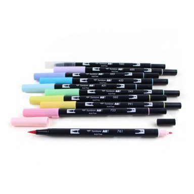 SET MARCADORES TOMBOW DUAL BRUSH PASTEL 10 COLORES - 3