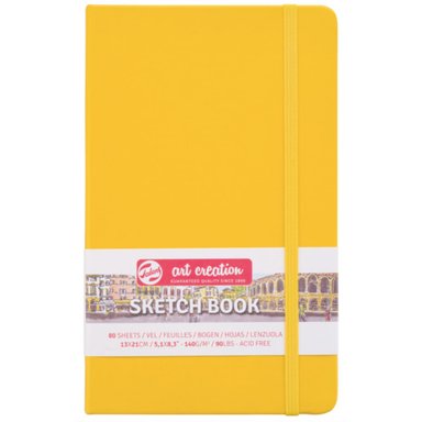 LIBRETA ART CREATION AMARILLO DORADO 13X21CM 140GR 80HJAS. - 1