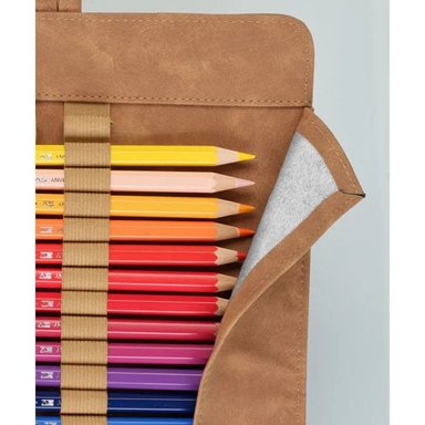 ESTUCHE ENROLLABLE FABER CASTELL ART & GRAPHIC CUERO - 5