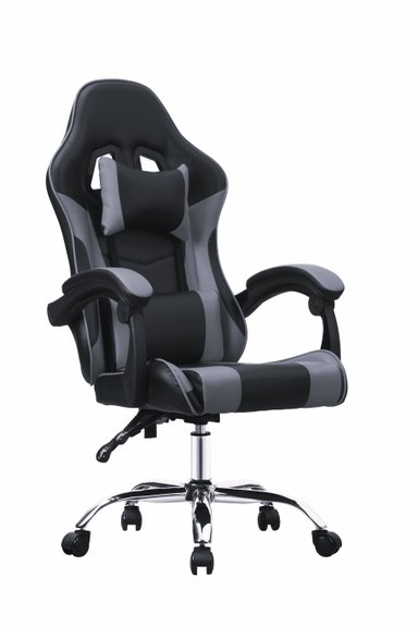 SILLA GAMER RECLINABLE PVC ESCRITORIO OFICINA GIRATORIA - 1