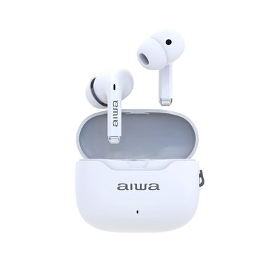 AUDÍFONO AIWA TACTIL CON CANCELACIÓN DE RUIDO AW-TWSG50ANC BLANCO - 1