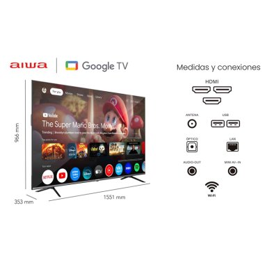 SMART TV AIWA 70'' 4K ULTRA HD QLED GOOGLE TV AW-70B4QFG - 4