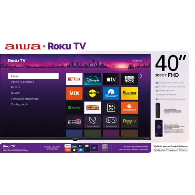 SMART TV AIWA 40'' FHD BLUETOOTH WIFI SISTEMA ROKU TV - 5
