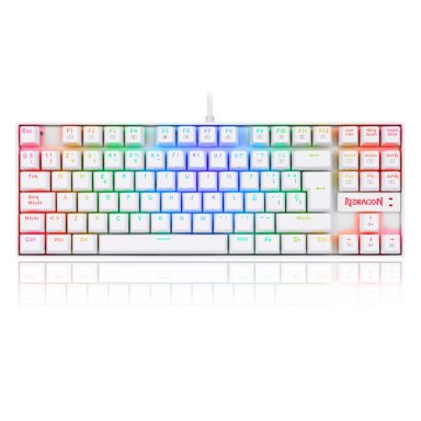 TECLADO MECÁNICO REDRAGON K552W-RGB-SP SWITCH RED - BLANCO - 1