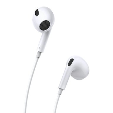 AUDÍFONOS BASEUS IN EAR NGCR010002 ENCOK C17 BLANCO CABLE CONECTOR TIPO C - 1