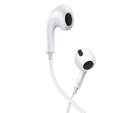 AUDÍFONOS BASEUS IN EAR NGCR010002 ENCOK C17 BLANCO CABLE CONECTOR TIPO C - 2