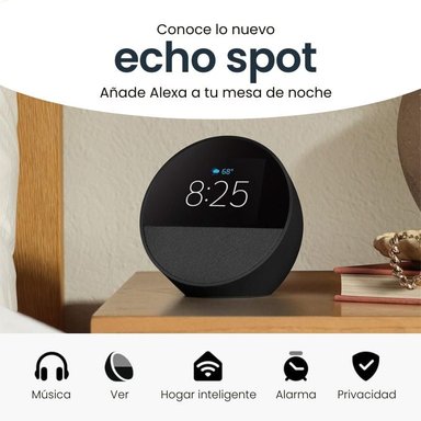 ALEXA ECHO SPOT AMAZON B0BFC7WQ6R (2024) NEGRO - 2