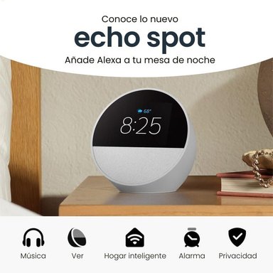 ALEXA ECHO SPOT AMAZON B0BFCBKXWL (2024) BLANCO - 2