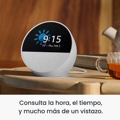 ALEXA ECHO SPOT AMAZON B0BFCBKXWL (2024) BLANCO - 3