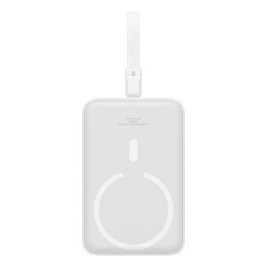 POWERBANK BASEUS MAGNÉTICO MINI 10000MAH 20W MAGSAFE - EDICIÓN LIGHTNING - BLANCO - 1