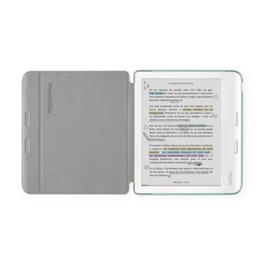 LECTOR E READER KOBO LIBRA COLOUR BLANCO CON FUNDA SLEEPCOVER VERDE - 2