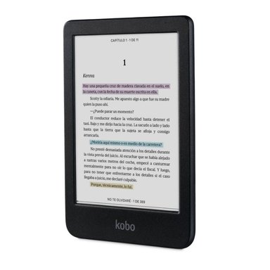LECTOR E READER KOBO CLARA COLOUR NEGRO CON FUNDA SLEEPCOVER VERDE - 5
