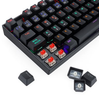 Teclado Gamer KUMARA 2 K552R-SP Rainbow Switch Red Negro - 10