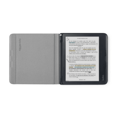LECTOR E READER KOBO LIBRA COLOUR BLANCO CON FUNDA SLEEPCOVER BEIGE - 2