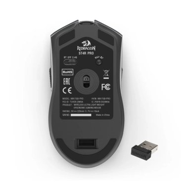 MOUSE GAMER REDRAGON ST4R PRO INALÁMBRICO GRIS - 3