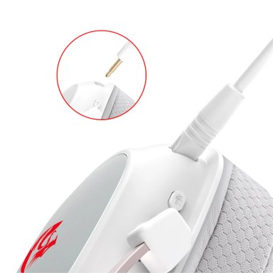 AUDIFONO INALAMBRICO REDRAGON ZEUS H510-PRO BLANCO - 6
