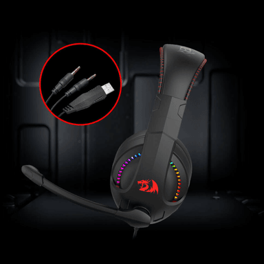 AUDIFONO GAMER REDRAGON CRONUS H211 RGB EN COLOR NEGRO - 2