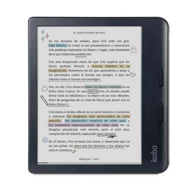E-READER KOBO N428-KU-BK-K-CK 7' 32 GB LECTOR E READER LIBRA COLOUR HD EN COLOR NEGRO - 1