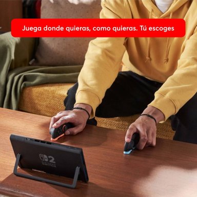 PACK CONSOLA NINTENDO SWITCH 2 NEGRO + JUEGO DONKEY KONG BANANZA - 3